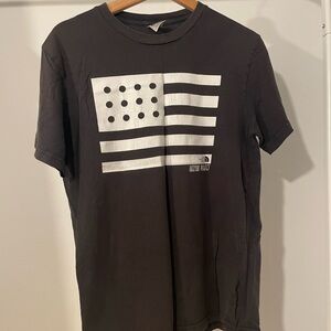 The North Face Black Tee with White Graphic